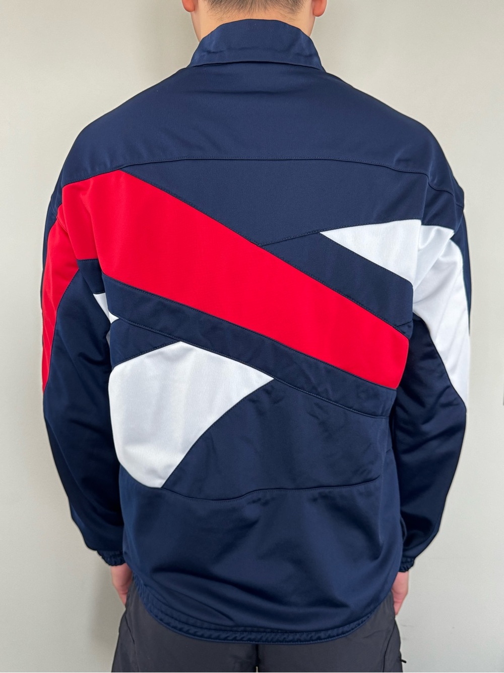 Reebok Navy, Red & White Retro Track Windbreaker